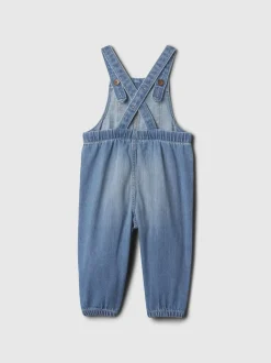 Gap katoenen denim tuinbroek (0-24mnd)