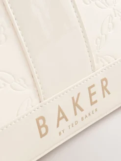 Gebroken wit - Baker by Ted Baker Embossed PU Tote Bag