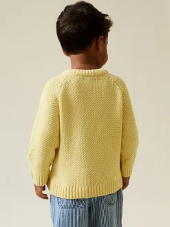 Geel - Chenille Knitted Crew Neck Jumper (3mths-7yrs)