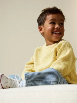 Geel - Chenille Knitted Crew Neck Jumper (3mths-7yrs)