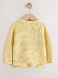 Geel - Chenille Knitted Crew Neck Jumper (3mths-7yrs)