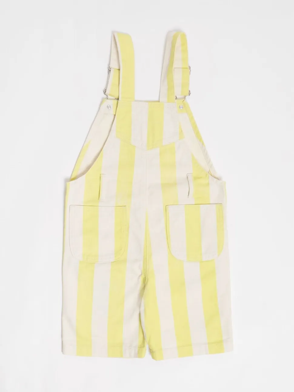 Geel - Gestreepte shorts tuinbroek