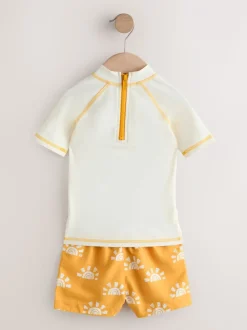 Geel/oranje - Sunsafe Rash Vest and Swim Shorts Set (3mths-7yrs)