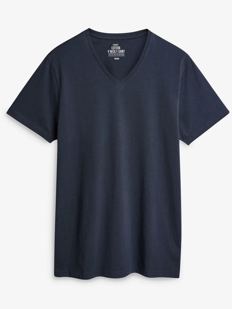Gemengd - Verpakking van 5 slim-fit 100% katoenen T-shirts met V-hals en laagjes