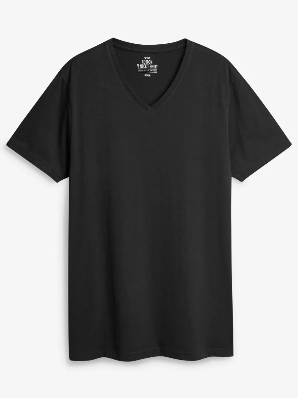Gemengd - Verpakking van 5 slim-fit 100% katoenen T-shirts met V-hals en laagjes