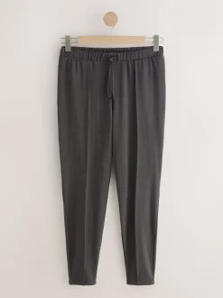Gemêleerd antracietgrijs - Jersey joggingbroek