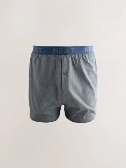 Gemêleerd blauw/grijs - Boxershorts met wijde pasvorm