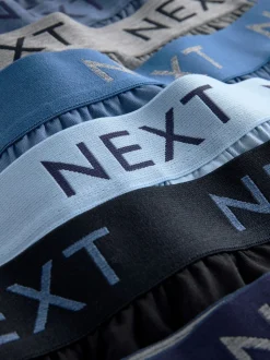 Gemêleerd blauw/grijs - Boxershorts met wijde pasvorm