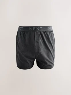 Gemêleerd blauw/grijs - Boxershorts met wijde pasvorm