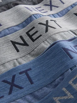 Gemêleerd blauw/grijs - Hipster boxers van katoenrijke mix