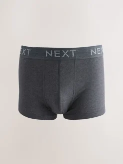 Gemêleerd blauw/grijs - Hipster boxers van katoenrijke mix