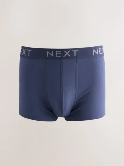 Gemêleerd blauw/grijs - Hipster boxers van katoenrijke mix