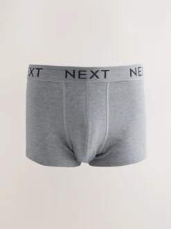 Gemêleerd blauw/grijs - Hipster boxers van katoenrijke mix