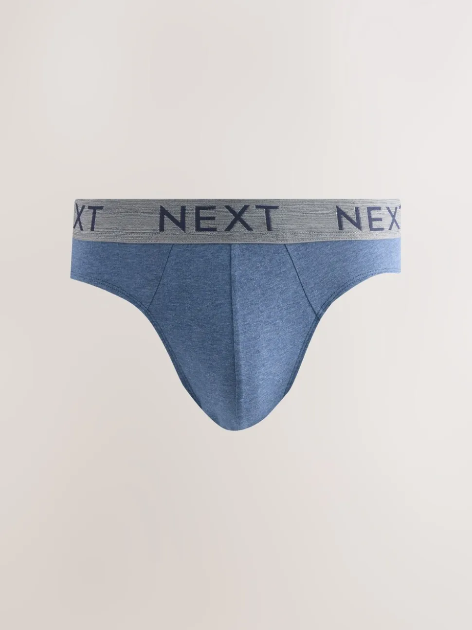 Gemêleerd blauw/grijs - Verpakking van 10 - Katoenrijke slips