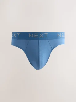 Gemêleerd blauw/grijs - Verpakking van 10 - Katoenrijke slips