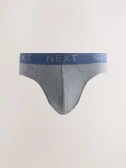 Gemêleerd blauw/grijs - Verpakking van 10 - Katoenrijke slips