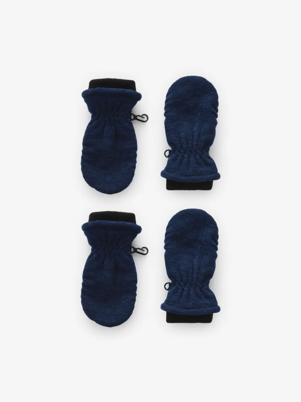 Gemêleerd marineblauw - Verpakking van 2 fleece wanten (3mnd -6jr)