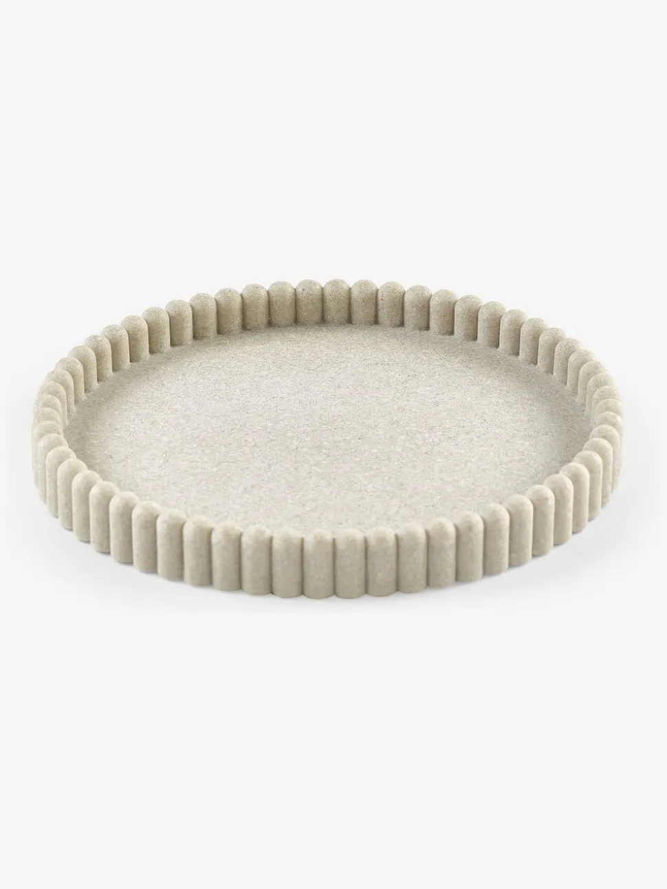 Geribbeld rond dienblad