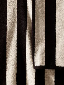 Gestreepte 100% katoenen handdoek