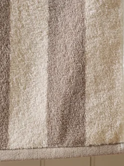 Gestreepte 100% katoenen handdoek