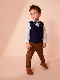 Ginger bruin - Stretch Chino Broek (3mnd-7jr)