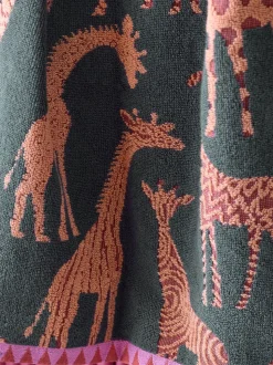 Giraffeprint 100% katoenen handdoeken