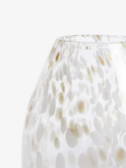 Glazen Confetti vaas met bloemen