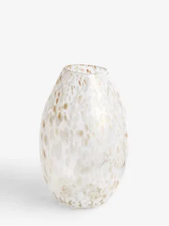 Glazen Confetti vaas met bloemen
