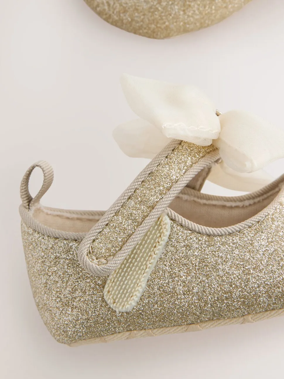Goud - Baker by Ted Baker babyslofjes met strik voor meisjes