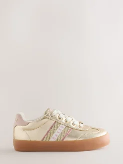 Goud - Baker by Ted Baker Tape Trainers with Gum Sole
