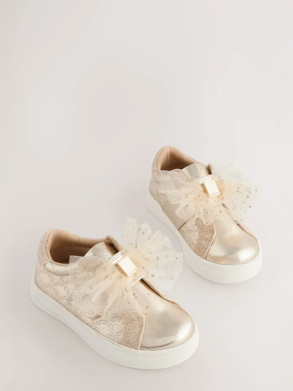 Goud - Baker by Ted Baker - Organza Corsage sneakers voor meisjes