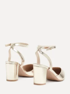 Goud - Linzi Lori pumps met spitse neus en wijde pasvorm