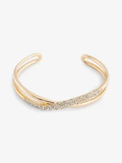 Goudkleurig - Twist Sparkle Cuff Bracelet
