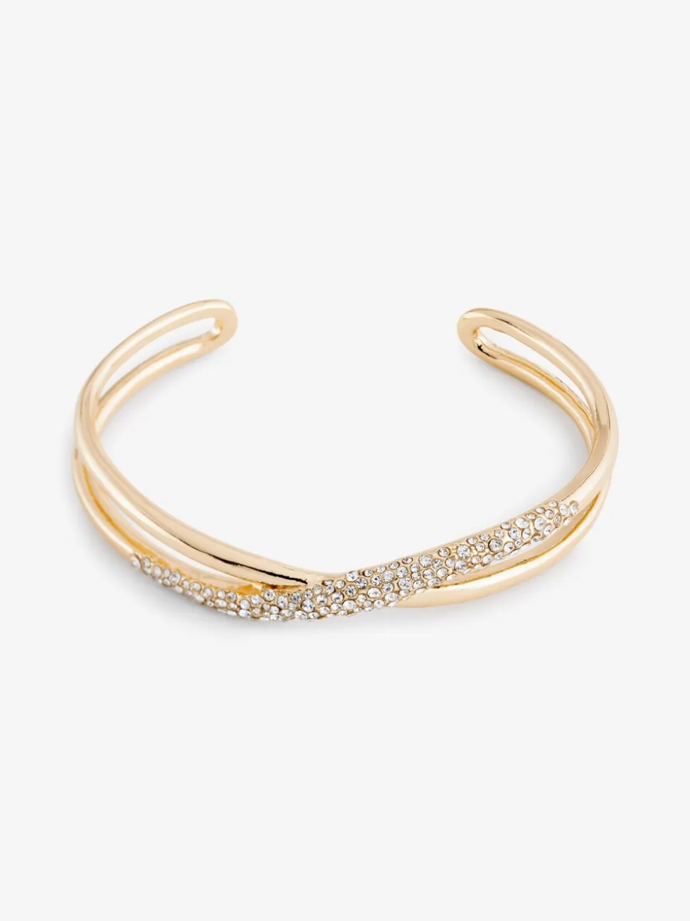 Goudkleurig - Twist Sparkle Cuff Bracelet
