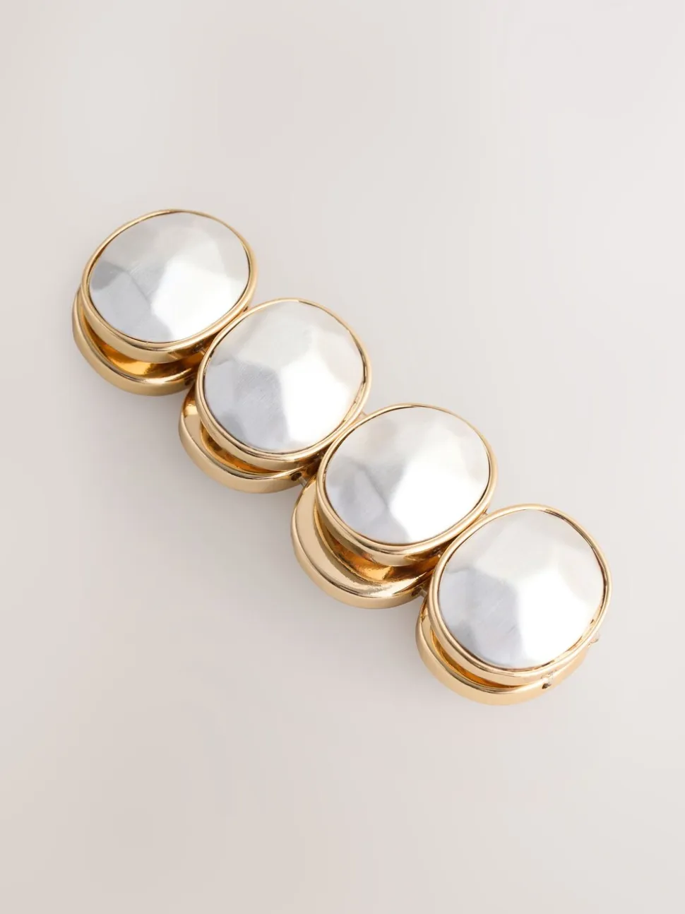 Goud-/zilverkleurig - Facetted Stone Stretch Bracelet
