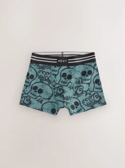 Grafitti doodshoofd print - Verpakking van 5 trunks (3-16jr)