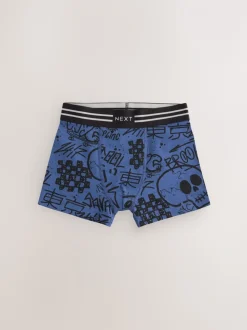 Grafitti doodshoofd print - Verpakking van 5 trunks (3-16jr)