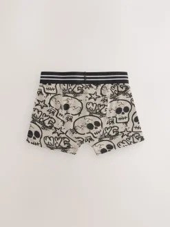 Grafitti doodshoofd print - Verpakking van 5 trunks (3-16jr)
