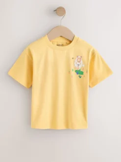 Green Watercolour Farm - Short Sleeve Graphic T-Shirts 3 Pack (3mths-7yrs)