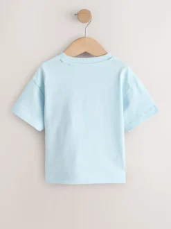 Green/Blue Farm - T-shirt met korte mouwen en applicatie (3 mnd - 7 jr)