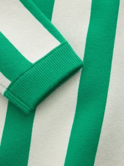 Green/Ecru Pretzel - Gebreide trui met ronde hals (3 mnd - 7 jr)