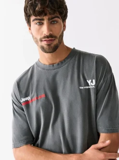 Grey Jeep - Kerstmis T-shirt met grafische print