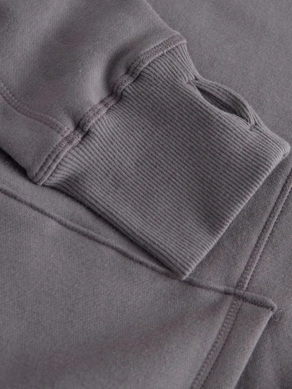 Grijs - Active Longline Overhead Hoodie met superzacht naaddetail en zakken