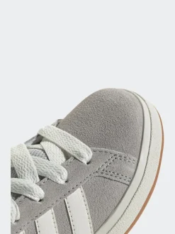 Grijs - adidas Grand Court 00s Suede Lace Kids Trainers