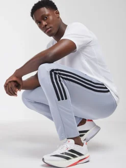 Grijs - adidas Workout Essentials All-Set 3-Stripes Knit Joggers
