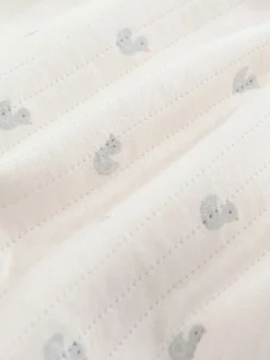 Grijs - Baby Quilted Sleepsuits 2 Pack