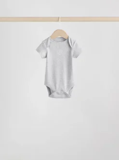 Grijs - Baby Short Sleeved Bodysuits 5 Pack
