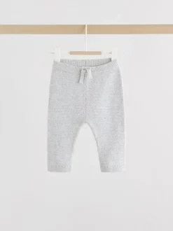 Grijs - Babyset met gebreide trui en legging (0mnd-2jr)