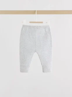 Grijs - Babyset met gebreide trui en legging (0mnd-2jr)