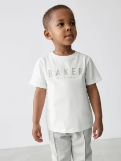 Grijs - Baker by Ted Baker - 3 -delig set van getextureerd jack, T-shirt en broek